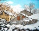 Borgata Valle Orco sotto la neve 50x70